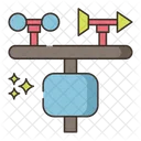 Wetterstation Meteorologiestation Wettervorhersage Symbol