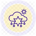 Wetteruberwachungsliniensymbol Symbol