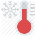 Thermometer Schneeflocke Gefroren Symbol