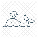 고래 바다 관광 아이콘