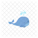 Whale Cute Vector Icon