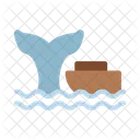 Whale Water Boat Icon