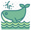 Whale Aquatic Animal Sea Ocean  Icon