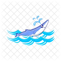 Whale in sea  Icon