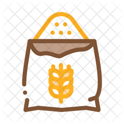 Wheat Bag Icon - Download in Colored Outline Style