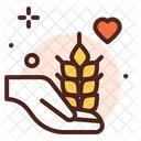 Wheat Grain Donation  Icon