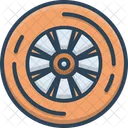 Wheel Tyre Rubber Icon
