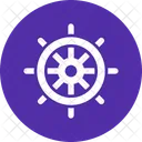 Wheel Sea Ship Icon