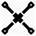 Wheel Brace Brace Emblem Scaffolding Icon