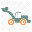 Wheel Loader Bulldozer Construction Icon