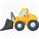Wheel Loader Excavator Vehicle Icon