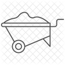 Wheelbarrow Thinline Icon Icon