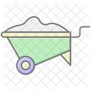 Wheelbarrow Lineal Color Icon Icon