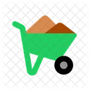 Wheelbarrow Transport Vehicle Icon