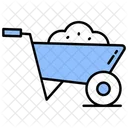 Wheelbarrow Construction Cart Icon