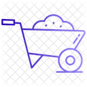 Wheelbarrow Construction Cart Icon