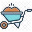 Wheelbarrow Garden Cart Transportation Icon