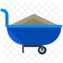 Wheelbarrow Full Trolley Icon