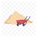 Sand Heap Yellow Icon