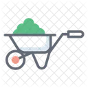 Wheelbarrow Push Trolley Mulch Icon
