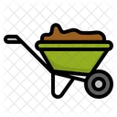 Wheelbarrow Cart Soil Icon