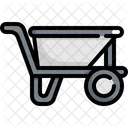 Wheelbarrow Cart Construction Icon