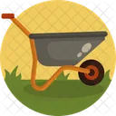 Wheelbarrow Gardening Tool Farming Icon