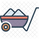 Wheelbarrow Cement Concrete Icon