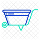 Wheelbarrow Trolley Cart Icon