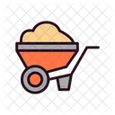 Wheelbarrow Cart Trolley Icon