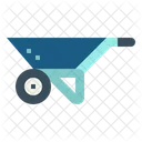 Wheelbarrow Gardening Farm Icon