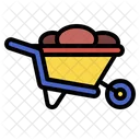 Wheelbarrow Constrction Cart Icon