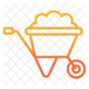 Wheelbarrow Construction Cart Icon