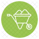 Wheelbarrow Construction Cart Icon