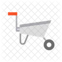 Wheelbarrow Construction Cart Icon