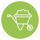 Wheelbarrow Construction Cart Icon