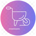 Wheelbarrow Construction Cart Icon