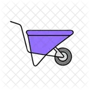 Wheelbarrow Construction Tool Icon