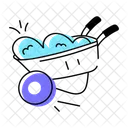 Barrow Wheelbarrow Garden Mulch Symbol