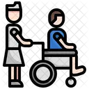 Wheelchair Health Care Nursing Icon