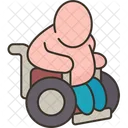 Wheelchair Overweight Obese Icon