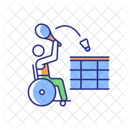 Wheelchair badminton  Icon