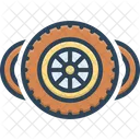 Wheels Tire Rubber Icon
