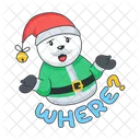 Where Santa Santa Bear Santa Teddy Icône