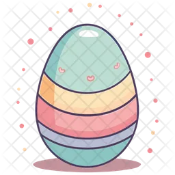 Whimsical Spring Egg  Icon