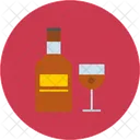 Whiskey Whiskey Bottle Bottle And Glass Icon