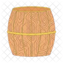 Whiskey barrel wooden  Icône