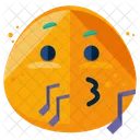 Whistle Emoji Face Icon