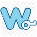 Whistle Alphabet Shape And Symbol Icon