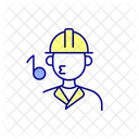 Safety Worker Whistling Icon